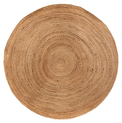 Zdjęcie produktu dla DYWAN JUTOWY 160 cm PLECIONY w stylu boho naturalny