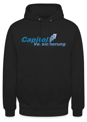 Produktbild von Spreadshirt Stromberg Logo Capitol Versicherung Uni Hoodie, 4XL, Schwarz