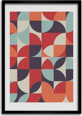 Produktbild von Bild - Bilderrahmen - 50 cm x 70 cm - MDF - Rahmen - Wandkunst Abstrakter Hintergrund