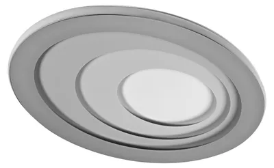 Immagine prodotto di OSRAM Orbis Spiral LED, plafoniera ovale da 485 mm, grigio, Click-Dim 34 W, 3000 K (bianco caldo), CRI 80, struttura in metallo