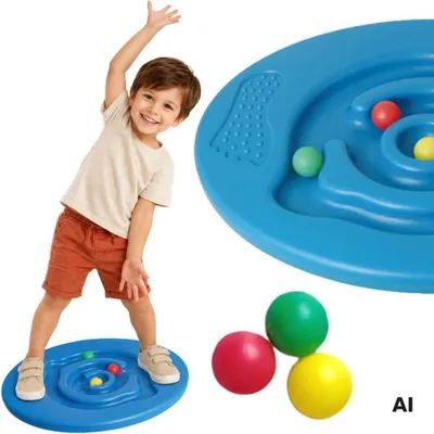 Productafbeelding van Woopie Balance Board met doolhof sensorische rockersport voor kinderen