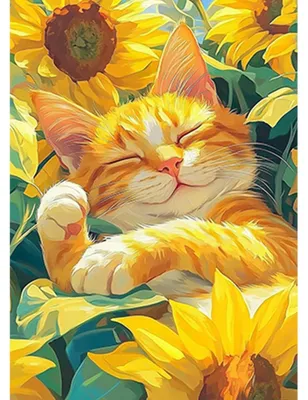 Image de Kit de peinture diamant "Chat", 5D, pour adultes, dimensions 30x40 cm