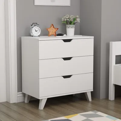 Immagine prodotto di Skye Decor, Valencia 3 - Bianco, cassettiera, bianco, 100% pannelli di particelle rivestiti in melamina, 72 x 40 x 76 cm