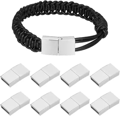 Productafbeelding van Magnetische Sluitingen - Sieraden Sluitingen - Sieraden Maken - Sterke Magneet - 22 x 12 x 5 mm - Zilverkleurig