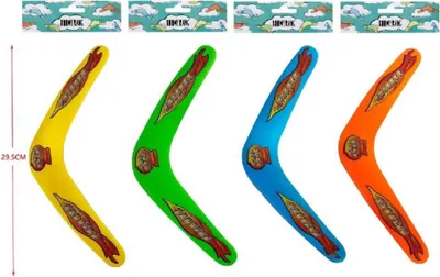 Produktbild von 4er Set Bumerang Spielzeug 4 Farben - ca. 29,5cm