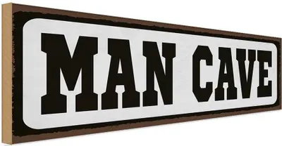 Produktbild von vianmo Holzschild 10x27 cm Man Cave Dekoration