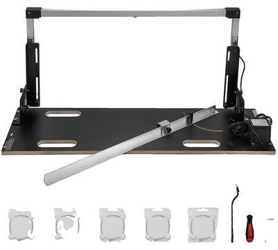 Produktbild von VEVOR Desktop Styroporschneider 42 cm maximale Schnittdicke Schaumstoffschneider 152 cm maximale Schnittlänge Heißdraht-Schaumstoffschneider 0-90° Styroporschneider mit sechs Heizdrähten zum Schneiden von Schäumen Perlonwatte, 200W-a, 100 cm