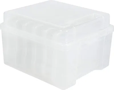 Produktbild von Famanu Aufbewahrungsbox mit 6 Innenboxen - Transparent, 21 x 18,5 x 14 cm