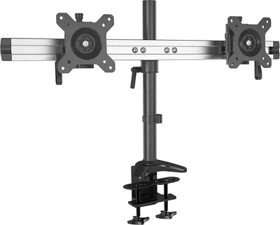 Produktbild von HFTEK MP220C-L Zweifacher Monitorarm Tischhalterung aus Aluminium für Bildschirme bis 27 Zoll und 8 kg, Höhenverstellbar und Flexibel