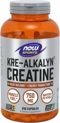 Imagen del producto de NOW Foods Suplementos dietéticos Krealkalyn Creatine 750 MG, BI4659