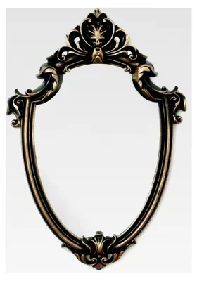 Produktbild von Vintage Spiegel in Schildform, 41,9 x 27,9 cm, goldfarben