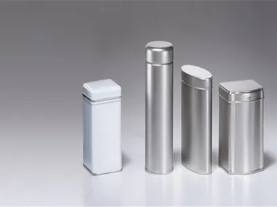 Produktbild von Dose "Glory", 125 g silber matt