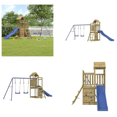 Produktbild von vidaXL Spielturm Imprägniertes Kiefernholz - Spielplatz - Spielplätze - Garten Spielplatz - Outdoor Spielplatz