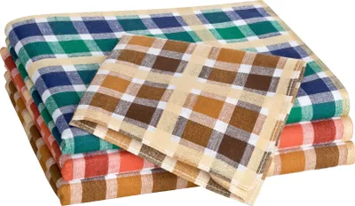 Tobeni 12 Damen Taschentücher 100 Baumwolle farbig 30 x 30 cm Design 6
