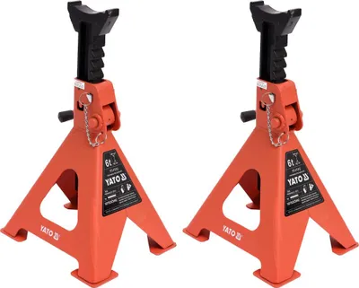 Produktbild von Yato YT-17311, Auto, 3000 kg, Mechanischer Wagenheber, 28 cm, 42 cm, Schwarz, Orange