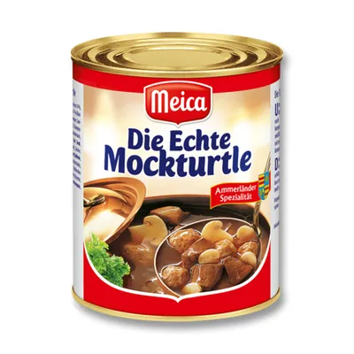 A can of Meica Ammerländer Mockturtle soup.