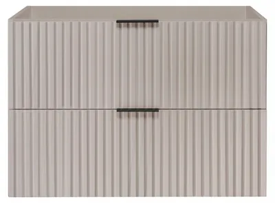 Zdjęcie produktu dla Szafka Łazienkowa Wisząca Pod Umywalkę 80X46 Cm Flisan Kaszmir Ryflowana
