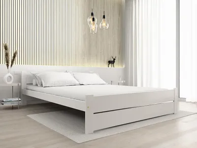Produktbild von Bett IKAROS DOUBLE 120 x 200 cm, weiß Matratze: Ohne Matratze, Lattenrost: Ohne Lattenrost