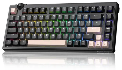Productafbeelding van 75% draadloos gaming-toetsenbord met Hot Swappable Gasket, RGB en draaiknop