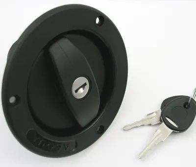Image de Bouchon de remplissage d'eau Réservoir d'eau fraîche Caravane Camping-car noir plus bouchon de réservoir avec 2 poignées 40 mm