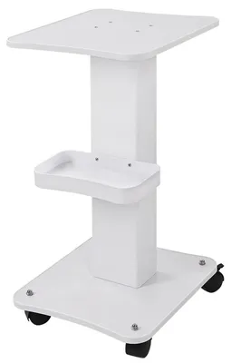 Produktbild von Kosmetiktrolley 3-stöckig Aluminium mit Rädern 67,8 cm Höhe 61,2 kg Traglast