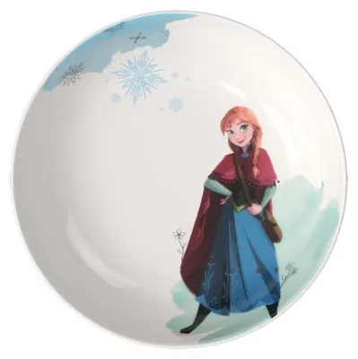 Image de Villeroy & Boch, assiette à soupe pour enfants, collection Disney Frozen, blanche, 18,5 cm