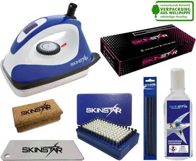 Image de SKINSTAR Skiwax Set Skiwax Digital Starter Set avec amélioration de la semelle 7 pièces