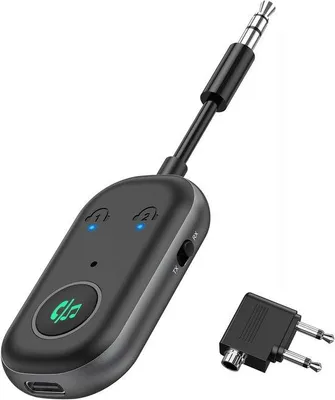 Immagine prodotto di Trasmettitore e ricevitore Bluetooth - Adattatore audio wireless - Riproduzione di musica in streaming - 2 in 1 Dual Connect