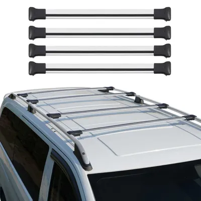 Immagine prodotto di Portapacchi Portapacchi SET per VW Transporter T5 2003-2015 Alluminio Argento 4Pz