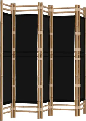 Produktbild von vidaXL 5-tlg. Paravent Faltbar 200 cm Bambus und Canvas