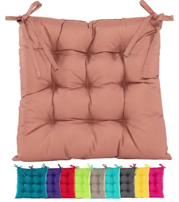 Produktbild von JACK Outdoor Stuhlkissen 38x38cm Lounge Kissen Auflage Wasserfest Sitzkissen Garten Lotus Effekt, Farbe:Terra