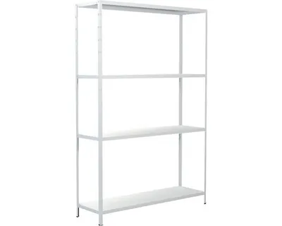 Obrázok produktu pre Kovový regál Schulte 4501-W 1800x1200x350 mm, 4 police, nosnosť 340 kg, biely