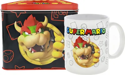 Produktbild von Nintendo Super Mario Bros Bowser Tasse +  Geld-Box-Set