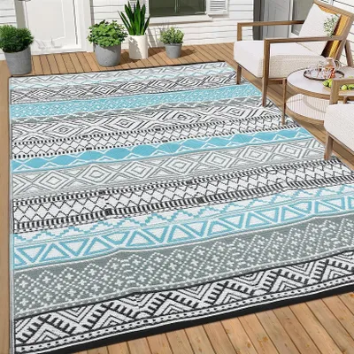 Image de Tapis de jardin réversible et étanche, pour intérieur et extérieur (15 x 20 cm)