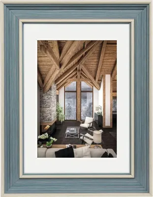 Immagine prodotto di Cornice di plastica Hama "Rustic", grigio-blu, 13 x 18 cm