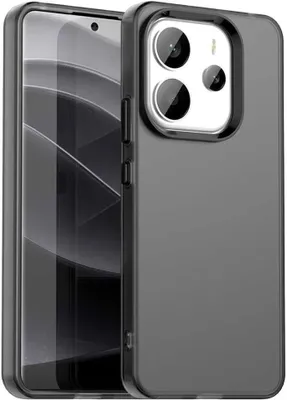 Zdjęcie produktu dla Etui do Xiaomi Redmi Note 14 4G 163.2mm - Etui na tył Phonesta HardFrost Półprzezroczyste - Czarny Mat