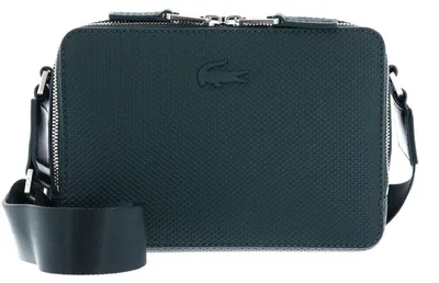 Imagen del producto de LACOSTE Cuero bolso bandolera Chantaco Reporter Bag Varech verde oscuro