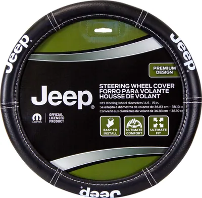 Zdjęcie produktu dla Pokrowiec na kierownicę Plasticolor Jeep Deluxe do samochodów osobowych, ciężarowych i SUV-ów 006695R01
