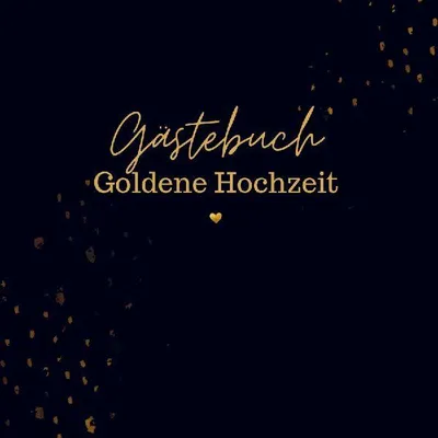 Produktbild von Gästebuch Goldene Hochzeit- Gästebuch Blanko