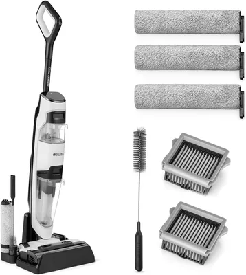 Produktbild von 4Swiss Clean Booster Smart Staubsauger, Akku-Staubsauger mit Mop Funktion, Nass & Trockensauger mit Dual-Tank, Selbstreinigungsfunktion, LED Anzeige
