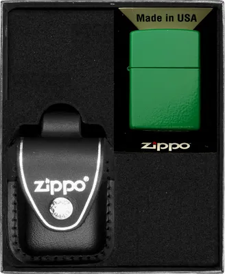 Produktbild von Feuerzeug-Set  ZIPPO  GOLF GREEN MATTE Geschenk No3