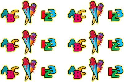 Produktbild von Oblique Unique ABC Zuckertüte 123 Konfetti Schuleinführung Einschulung Streu Deko 18 Stk - bunt
