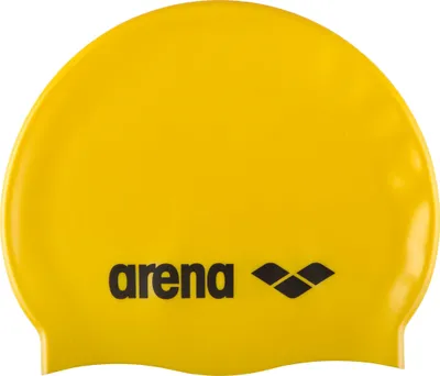 Produktbild von Arena Classic Silicone Junior, Schwarz, Gelb, Kappe, Unisex, Kind, Schwimmen, Silikon