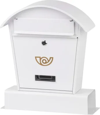 Image de Boîte aux lettres LAMBERT B, avec porte-journaux, blanche