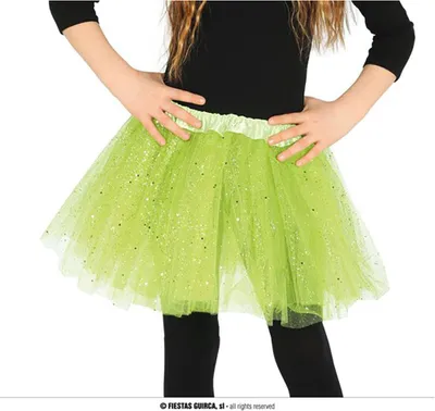 Obrázek produktu pro Kids' Favorite tutu sukně zelená se třpytkami 30cm