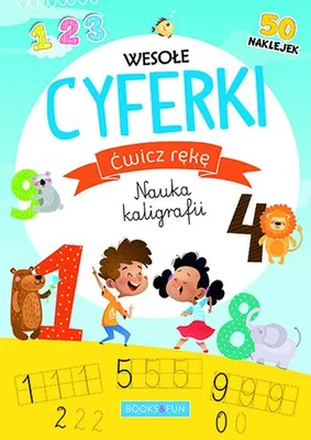 Immagine prodotto di Ćwicz Rękę Wesołe Cyferki Kolorowanka Nauka Kaligrafii