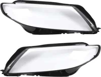 Produktbild von Scheinwerferabdeckung Front links rechts Scheinwerfer Linse Klar Abdeckung Nr. 5G1941753/5G1941754 für Volkswagen Golf 7 2014-2017 PC Schwarz Klar