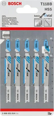 Produktbild von Stichsägeblatt T 118 B Basic for Metal, 5er-Pack