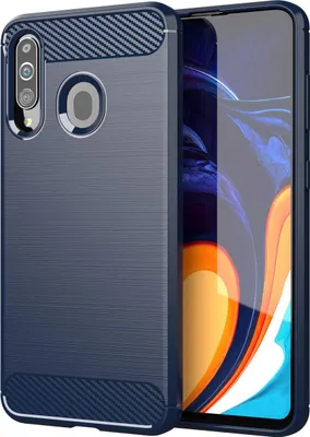 Produktbild von Cadorabo Hülle für Samsung Galaxy A20s in Blau Schutzhülle TPU Case Cover Etui Handyhülle