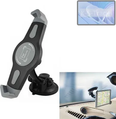 Produktbild von K-S-Trade Scheiben-Halterung für Tablets kompatibel mit Doogee T40 KFZ Tablet Saugnapf Auto Halterung Windschutzscheibe Holder Halter